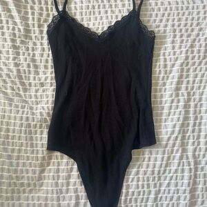 American Eagle Outfitters Black Sleeveless Bodysuit